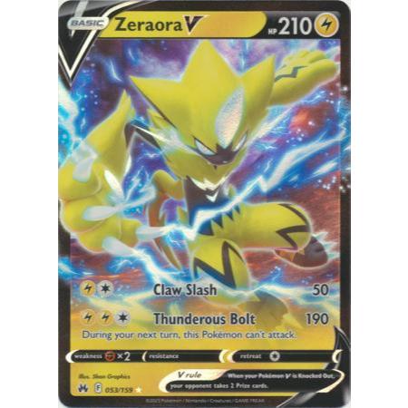 การ์ดโปเกมอน - Zeraora V - 053/159 - อัลตร้า