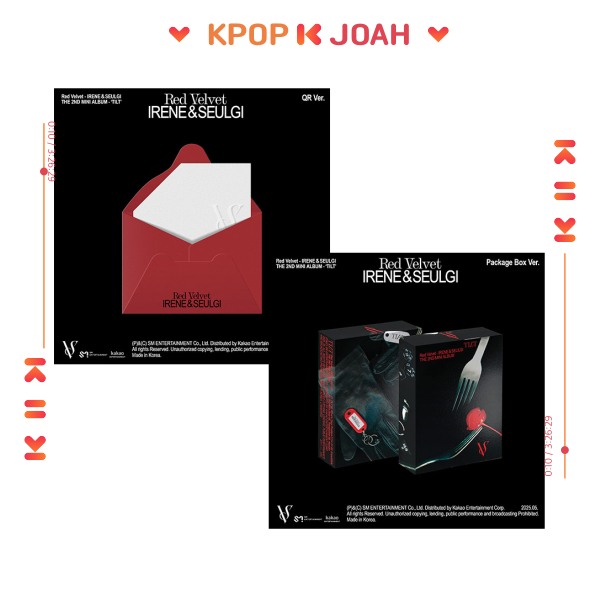 (QR / PACKAGE BOX ver.) IRENE & SEULGI (Red Velvet) [TILT] 2nd Mini Album (27th May.2025)