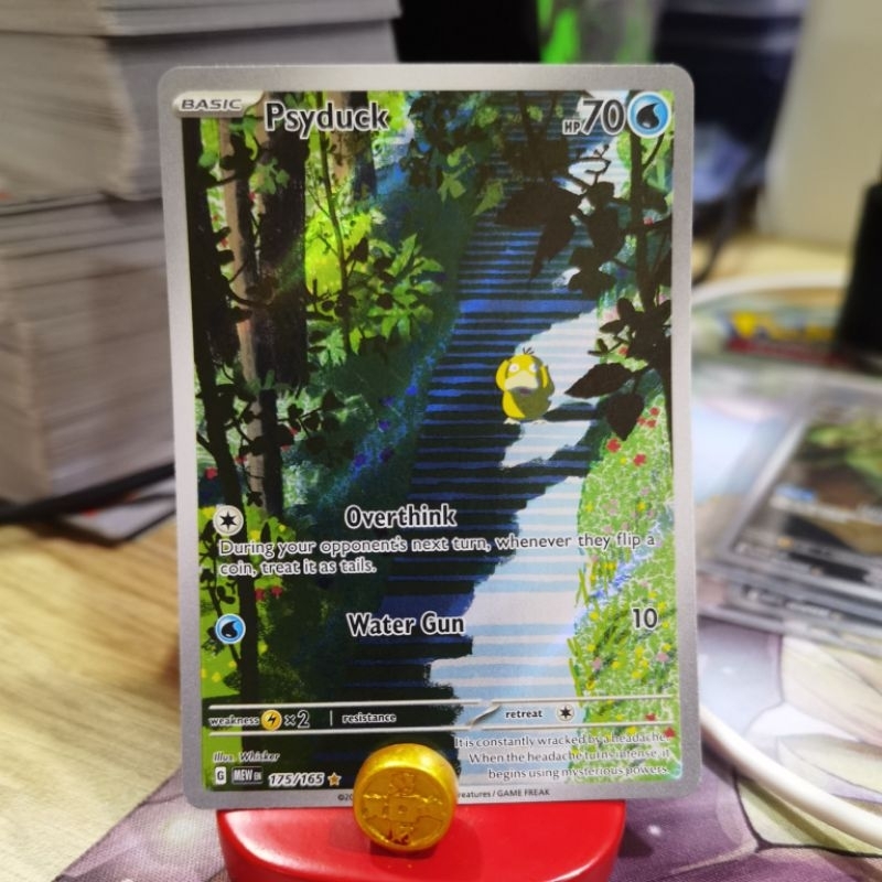 Psyduck - 175/165 - ภาพประกอบ Scarlet & Violet 151 Singles Pokemon TCG Trading การ์ดเกม