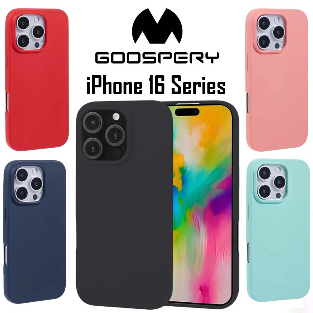 Mercury/Goospery Soft Feeling Case สําหรับ iPhone 16/16 Pro Max/iPhone 16 Plus/iPhone 16 Pro เคสโทรศัพท์