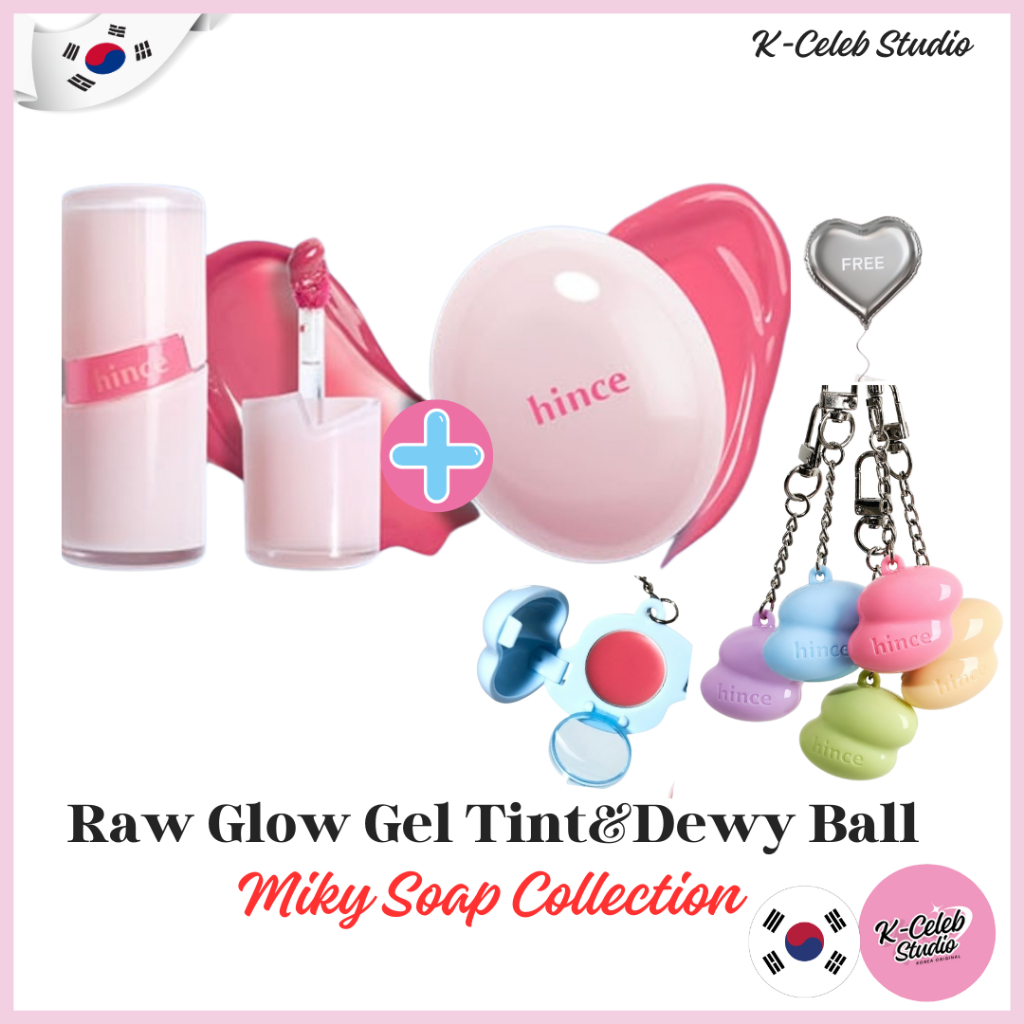 Hince Raw Glow Gel Tint Raw Glow Dewy Ball Milky Soap Collection
