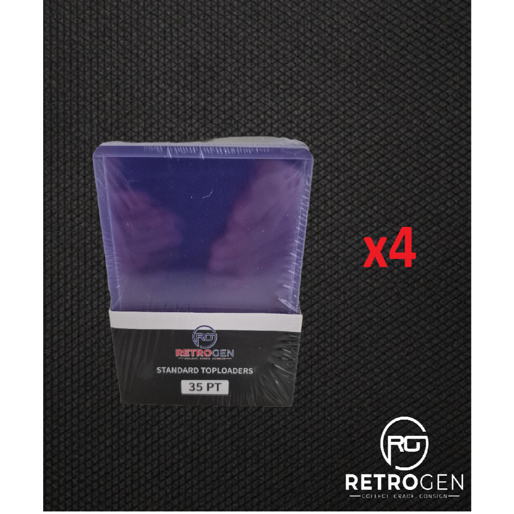 Retrogen 35pt Toploader แพ็ค 25 x4 แพ็ค (คุณภาพคล้ายกับ Ultra Pro)