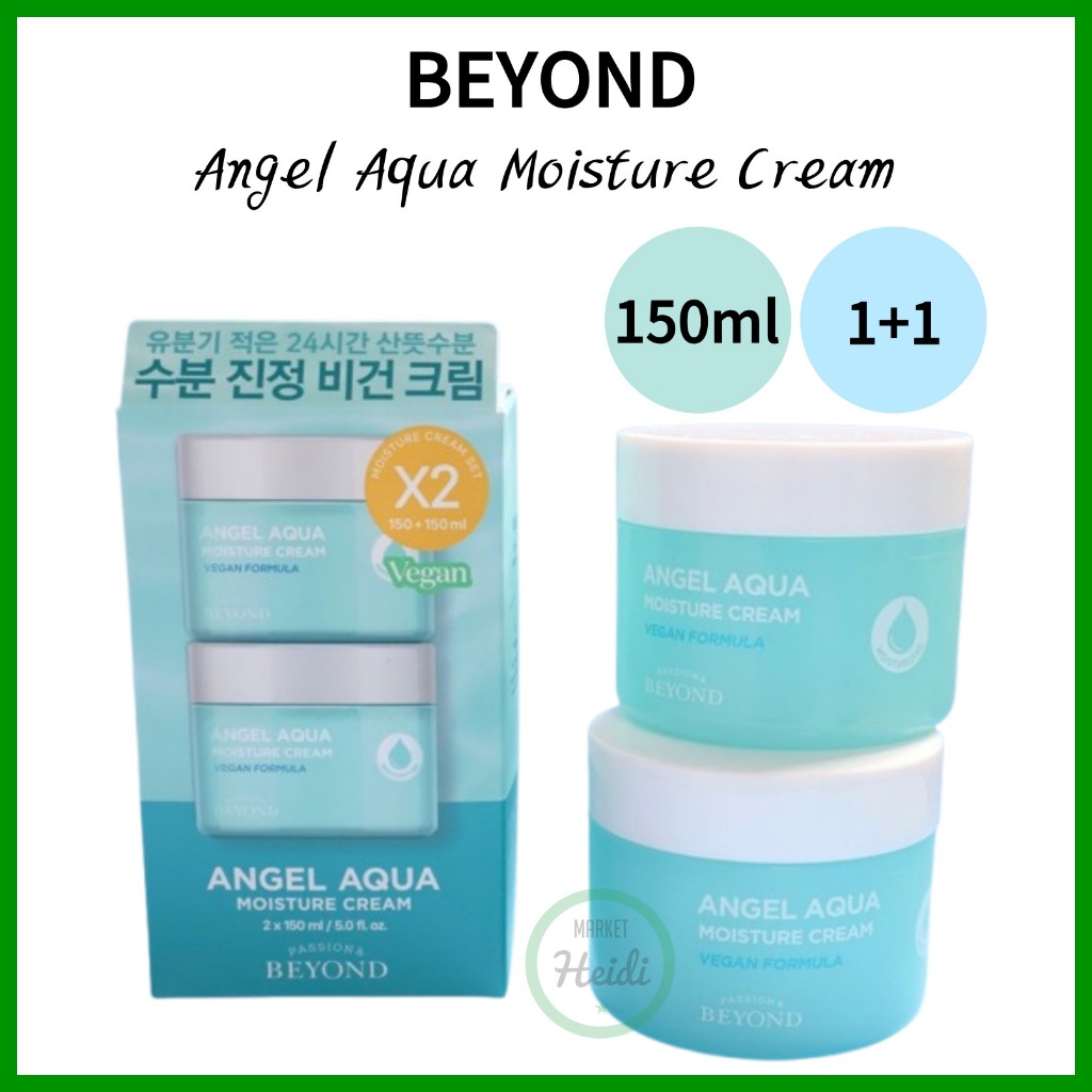 เกาหลี เกาหลี 🇰🇷 Beyond Angel Aqua Moisture Cream 150ml - 24Hr Moisture ปลอบประโลมผิวไม่เหนียวเหนอะหนะ Refresh & Cooling Sensation
