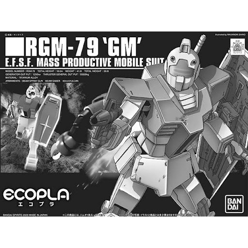 Bandai HG Gundam Gunpla RGM-79 GM (Ecopla)