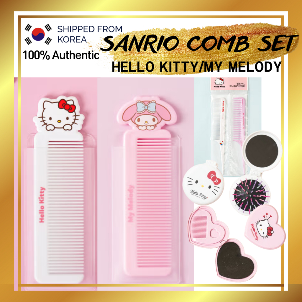 [DAISO KOREA] SANRIO HELLO KITTY/MY MELODY STICK COMB/MIRROR