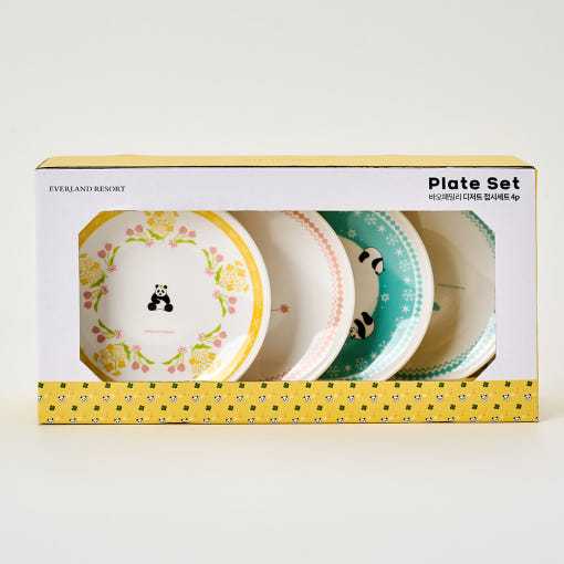 ชุดจาน FuBao & Bao Family Panda 4P – สินค้าอย่างเป็นทางการของ Everland