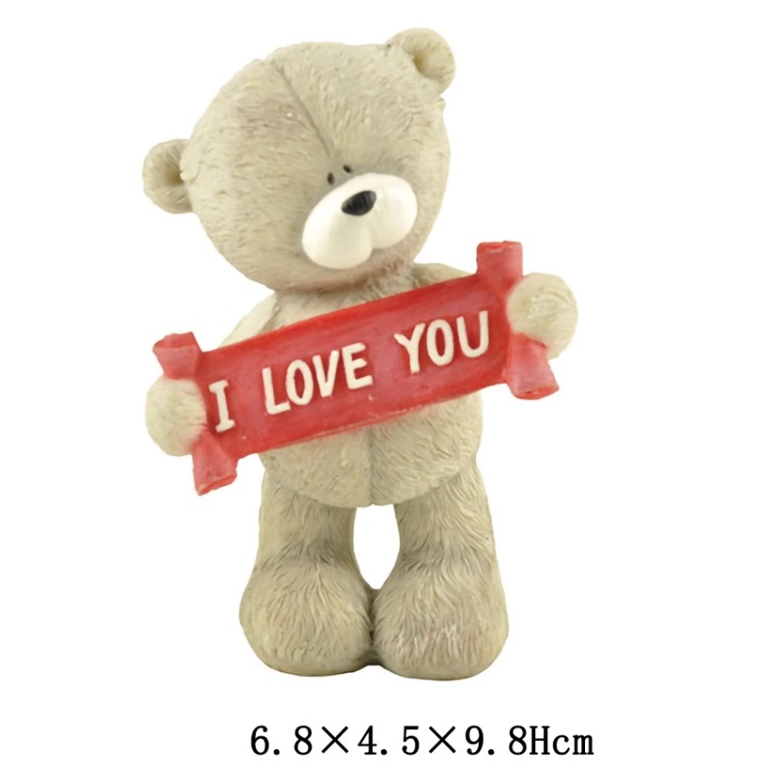 Tatti Teddy Bear I Love You ตุ๊กตา / ท็อปเปอร์เค้ก