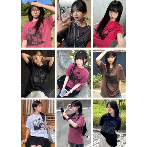 เสื้อยืด Oddstudio Youthclub Graphic Overfit จัดส่งจากเกาหลี