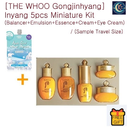 [THE Whoo Gongjinhyang] Inyang 5pcs Miniature Kit (Balancer+Elusion+Essence+Cream+Eye Cream)/ (ขนาดเ