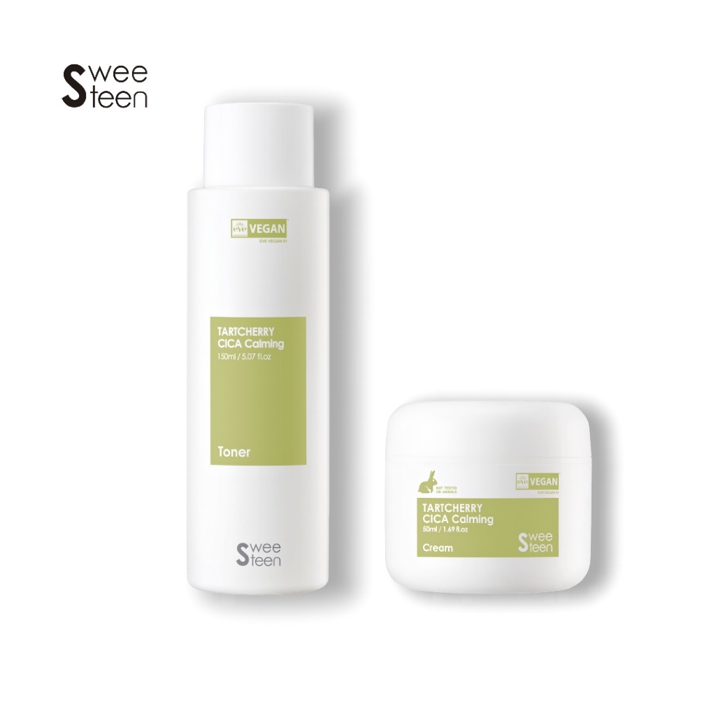 [SWEETEEN] Tart Cherry Snow Herb Calming Toner 150ml + Tart Cherry Snow Herb Calming Cream 50ml