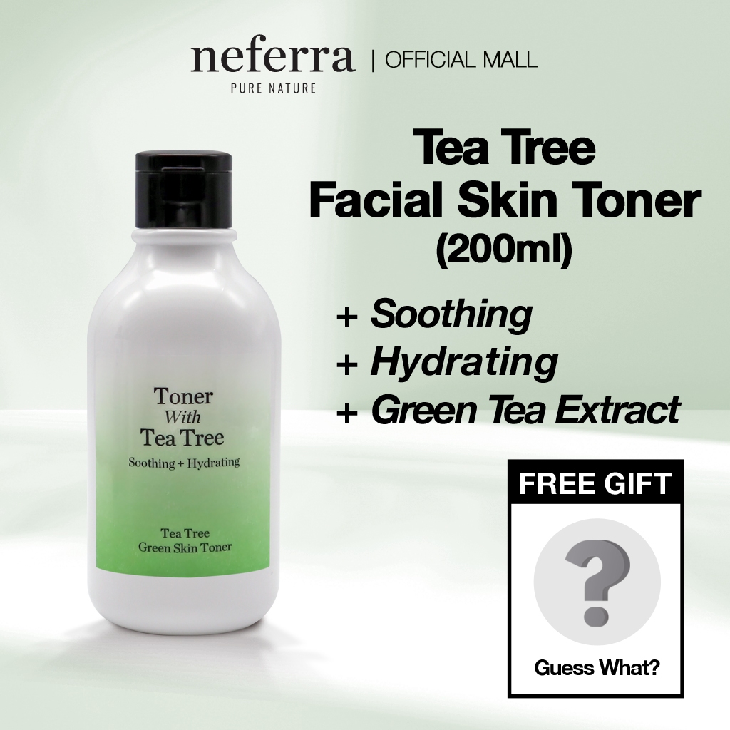 Odorata / Neferra Soothing + Acne Care + Hydrating Tea Tree Green Skin Toner 100ml & 200ml