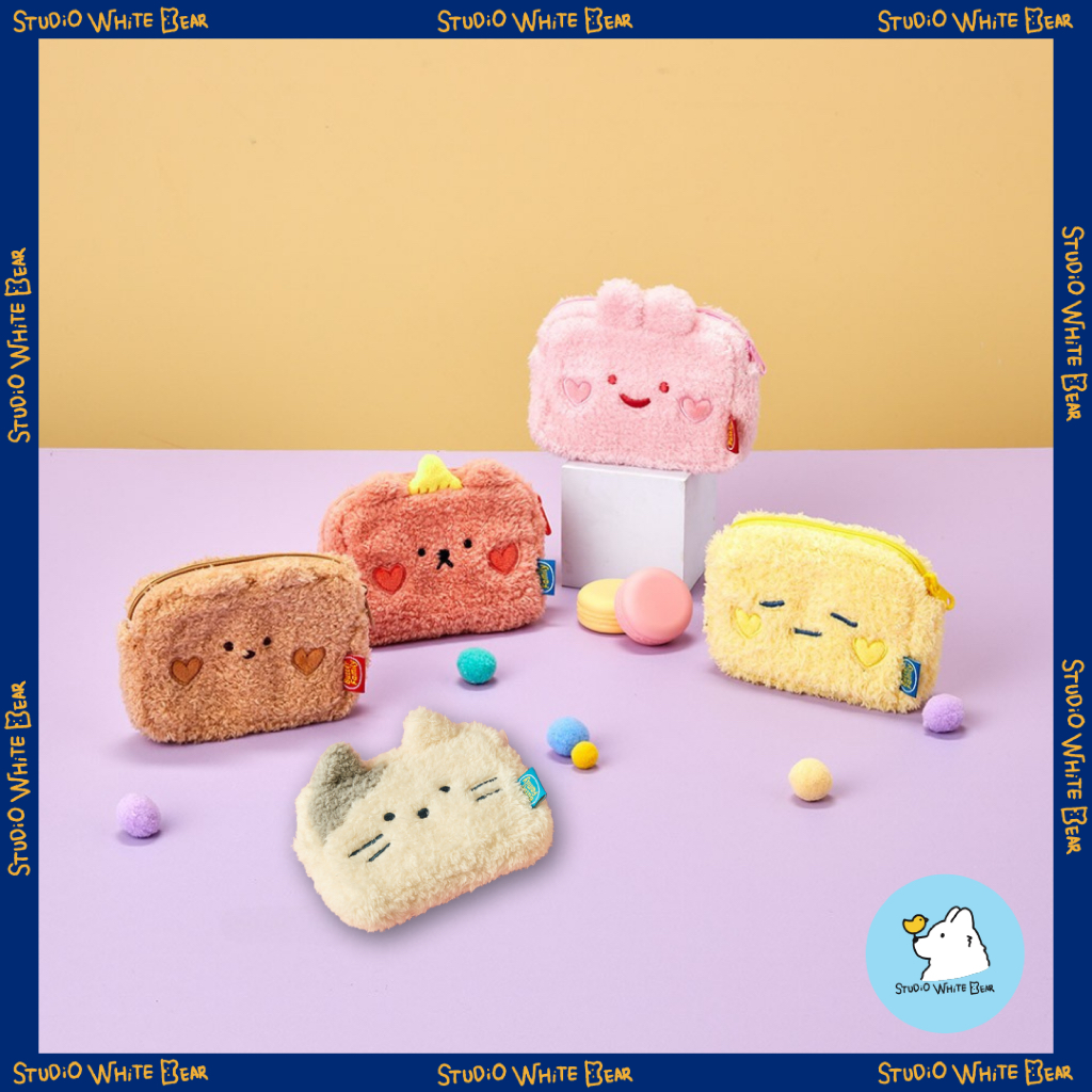 [Butter Shop] Square Pouch S - Milk Cat / Butter / Scrabbit / Butter Bear / Syrup Bear