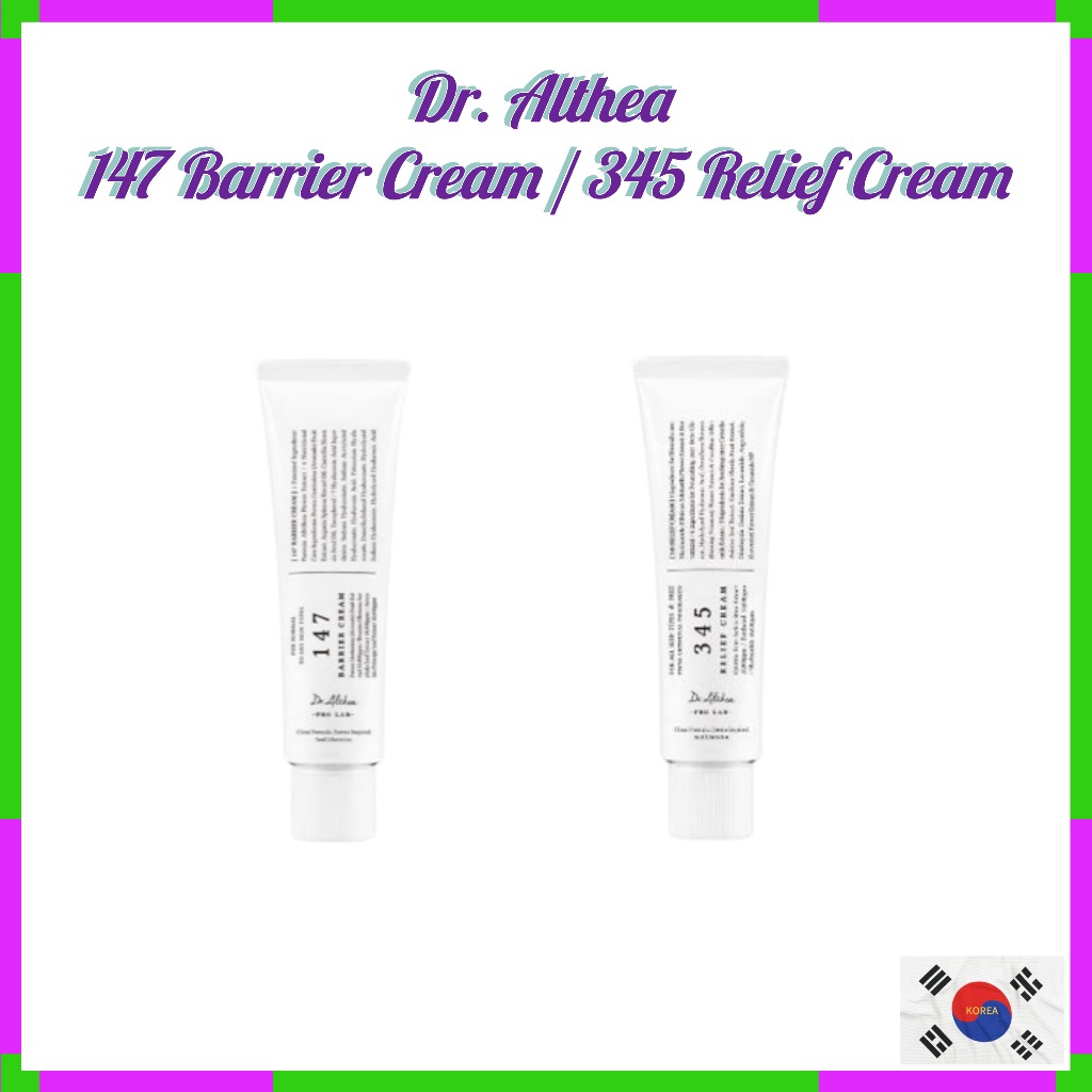 [Dr.Althea] 147 Barrier Cream 50ml / 345 Relief Cream 50ml - มอยเจอร์ไรเซอร์ สิว ผ่อนคลาย
