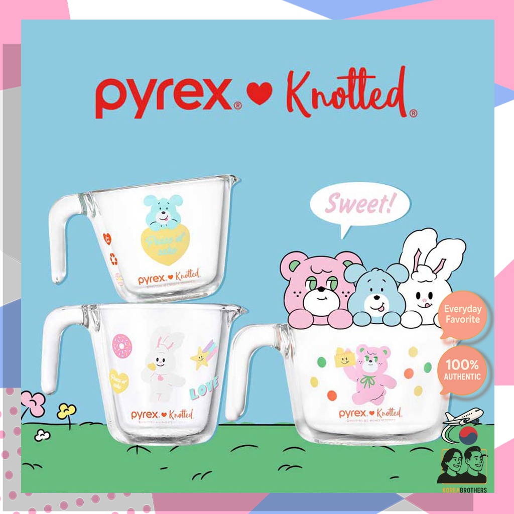 Pyrex x Knotted / ถ้วยตวงทนความร้อน / 250ml, 500ml, 1000ml
