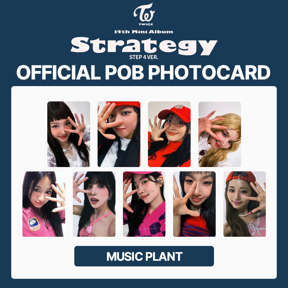 [POB] TWICE 'STRATEGY' DIGIPACK ver. (STEP 4) MUSIC PLANT Official POB PHOTOCARD