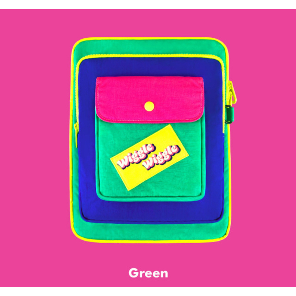 [Wiggle Wiggle] POCKET IPAD POUCH - สีเขียว
