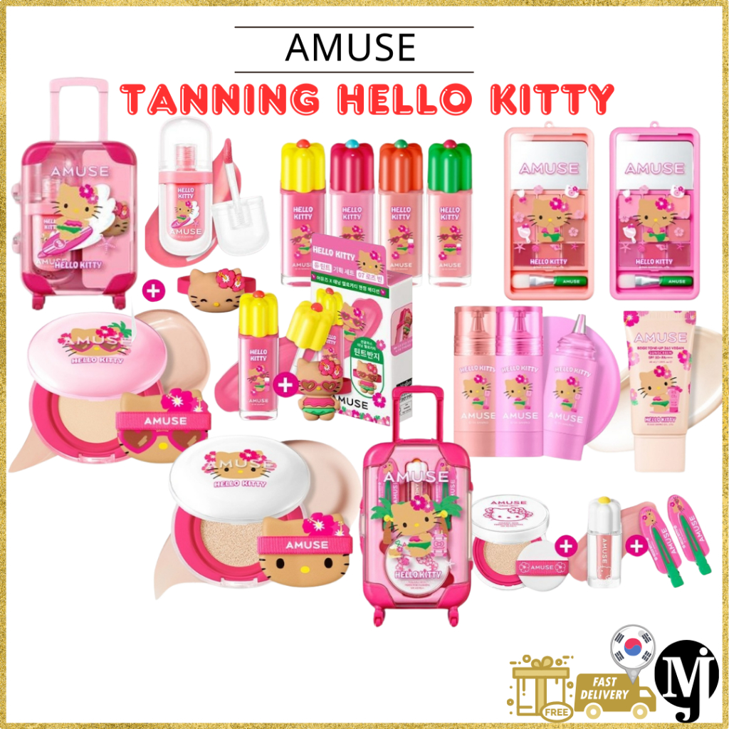 Amuse Tanning Hello Kitty Cushion Dew Tint Jell-Fit Tint Cheek Tok