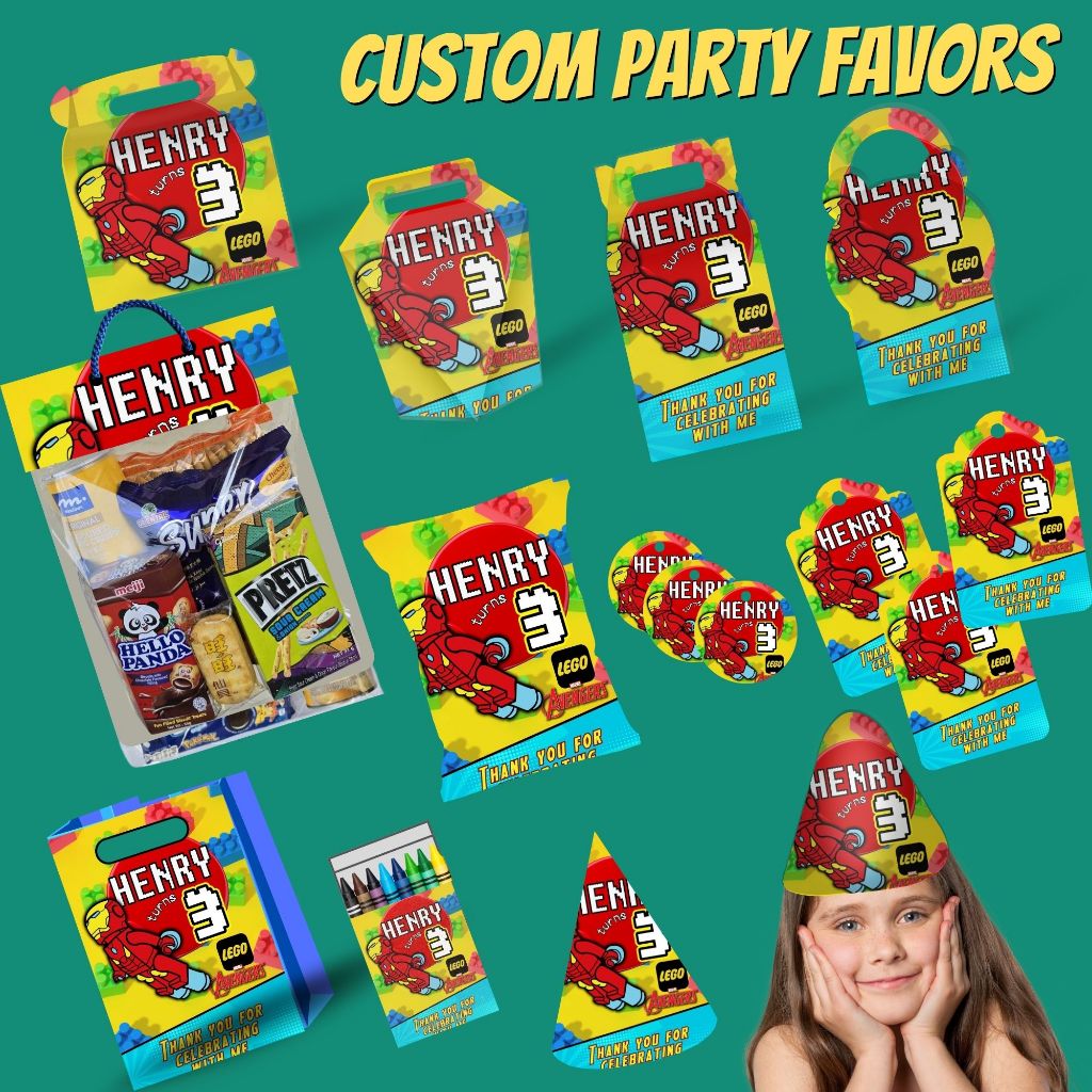 (ผู้ขาย SG) กระเป๋าห่อเงินสําหรับวันเกิดของคุณและวันเกิดของ HEROS และ VILLAINES GOODIE BAG HAMPER LE