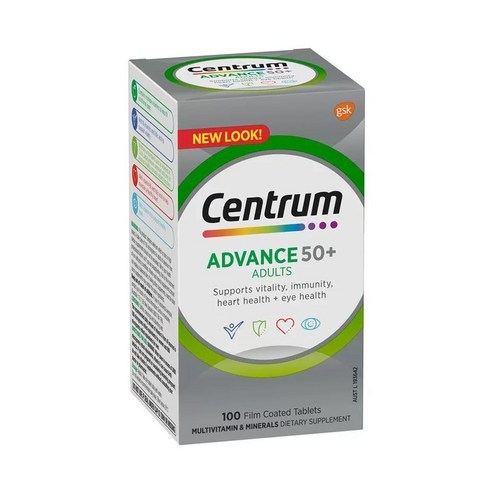 Centrum Advance Multivitamin for Adults 50+ เม็ด, 100 เม็ด - Made in USA