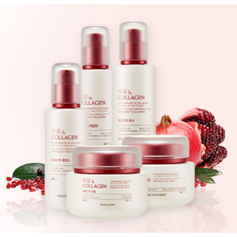 The FACE SHOP Pomegranate & Collagen Volume Lifting  คอลเลกชัน – โทนเนอร์ | อิมัลชั่น | เอสเซ้นส์ | ครีม ราคา ถูกที่สุด ดีลบีเคเค แกลเลอรีภาพที่ 2