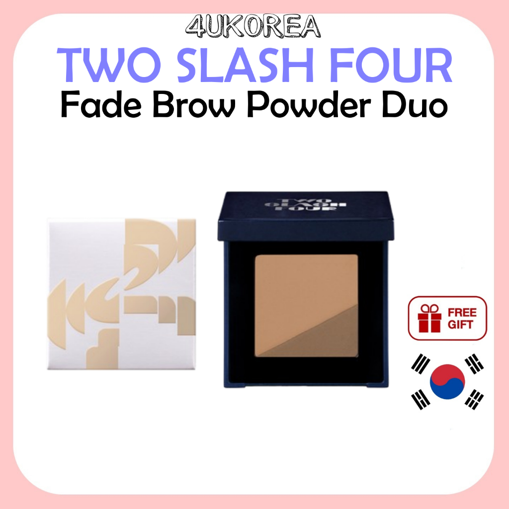 TWO SLASH FOUR Fade Brow Powder Duo 1.7g - 3 Colors / K-BEAUTY