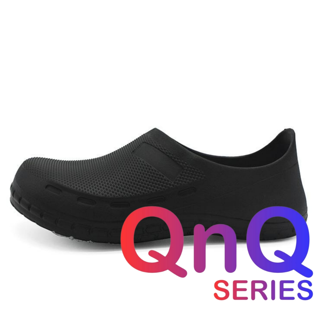 รองเท้าครัว 377 ไซส์ 37-44 ANTI - SLIP สีดํา Men Lady Unisex Working Garden QNQ Series