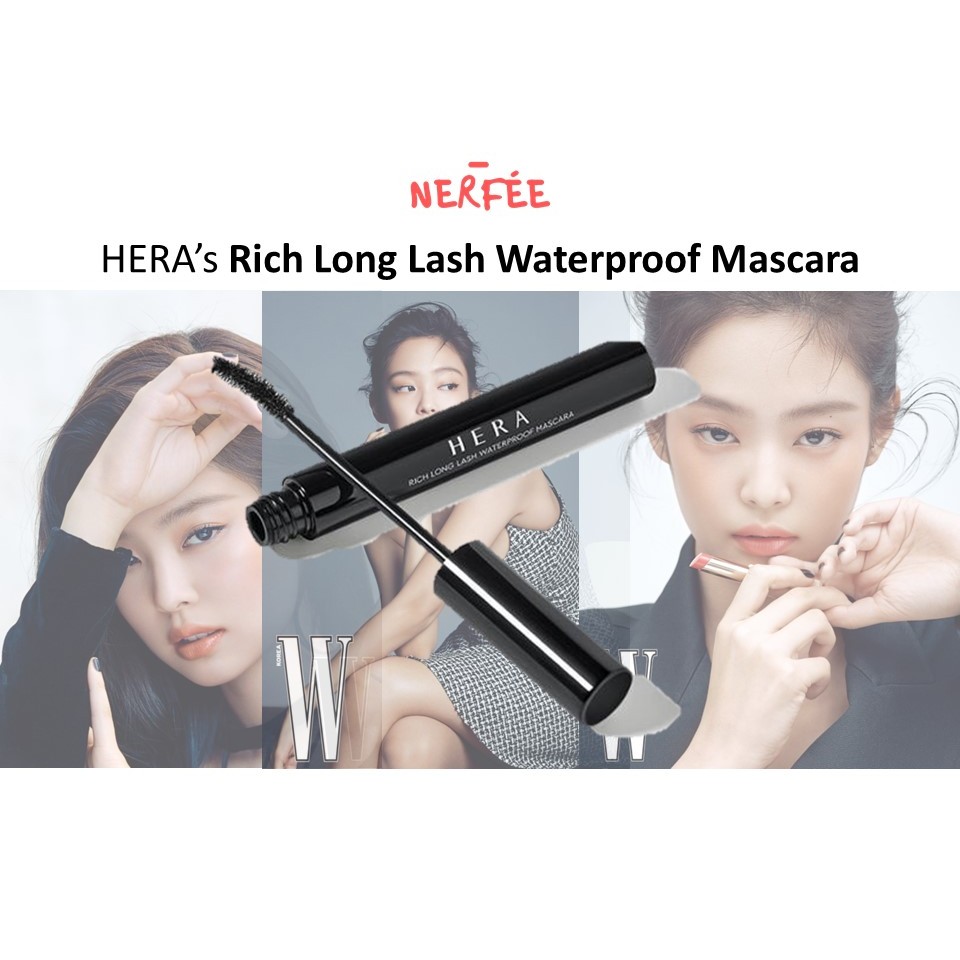 [HERA Official] Rich Long Lash Waterproof Mascara 6g - K-Beauty โดย BLACKPINK Jennie | ม้วนรอยเปื้อน