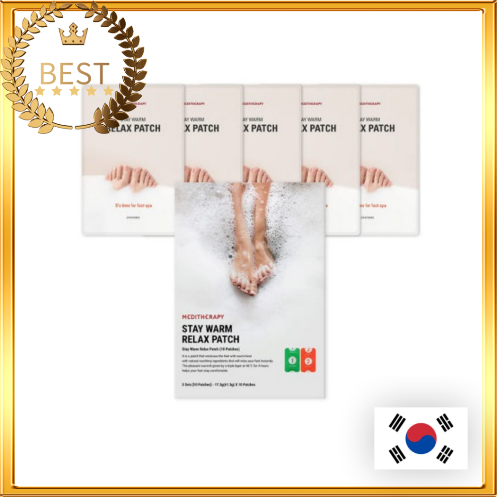 [MEDITHERAPY] Stay Warm Relax Feet Patch 5 คู่