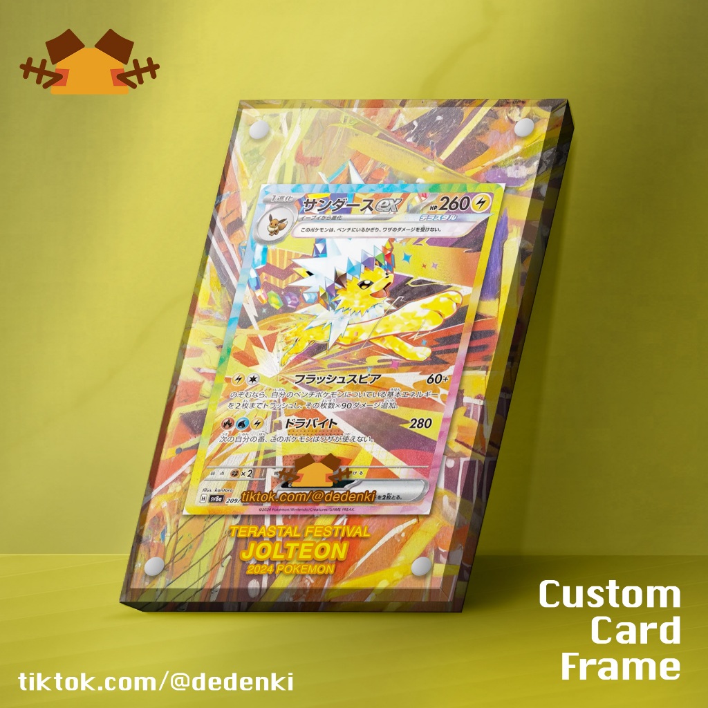 Jolteon SAR Terastal Festival กรอบการ์ดแบบกําหนดเอง