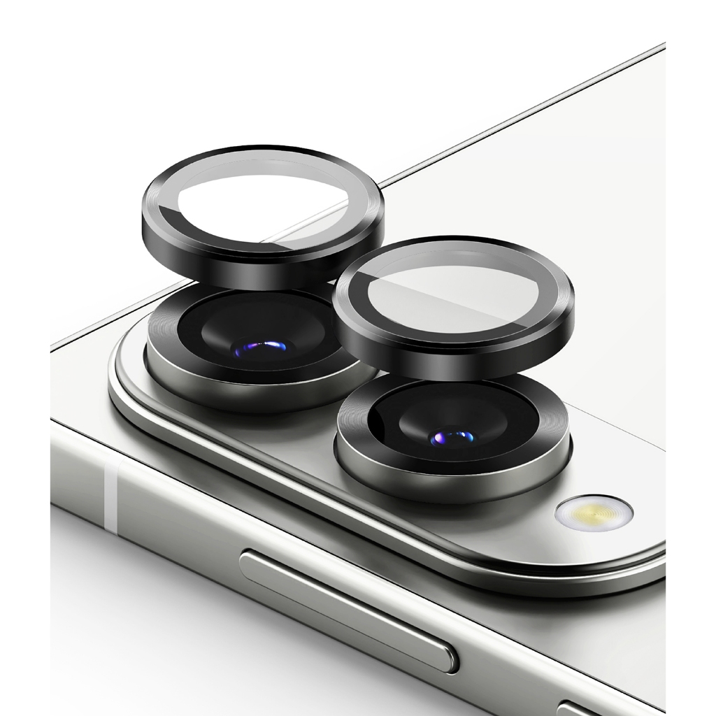 Ringke Camera Lens Frame Glass จกสำหรับ Galaxy S25 Edge ตัวป้องกันเลนส์กล้องพร้อมกรอบอลูมิเนียม