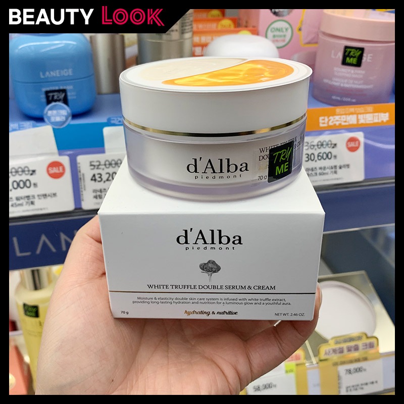 OLIVEYOUNG selects d'Alba white truffle double serum and cream Korea Delivery