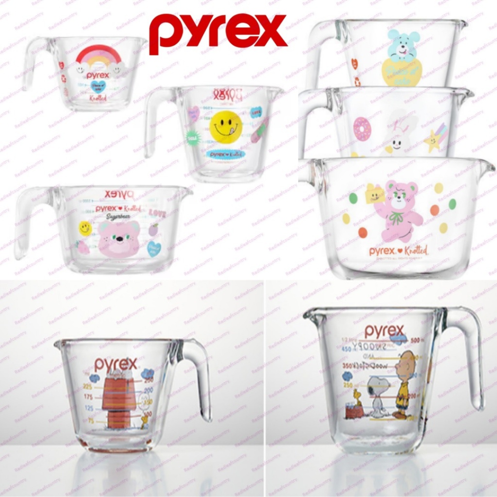 Pyrex x Snoopy ถ้วยตวง 250ml 500ml ถ้วยตวง pyrex Snoopy Edition Snoopy Illustration Edition pyrex x 