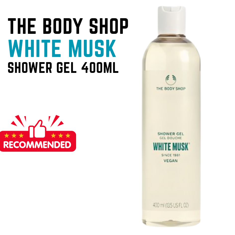 *THE Body SHOP* White Musk Shower Gel 400ml Korean Beauty Bath Body Care Wash Soap