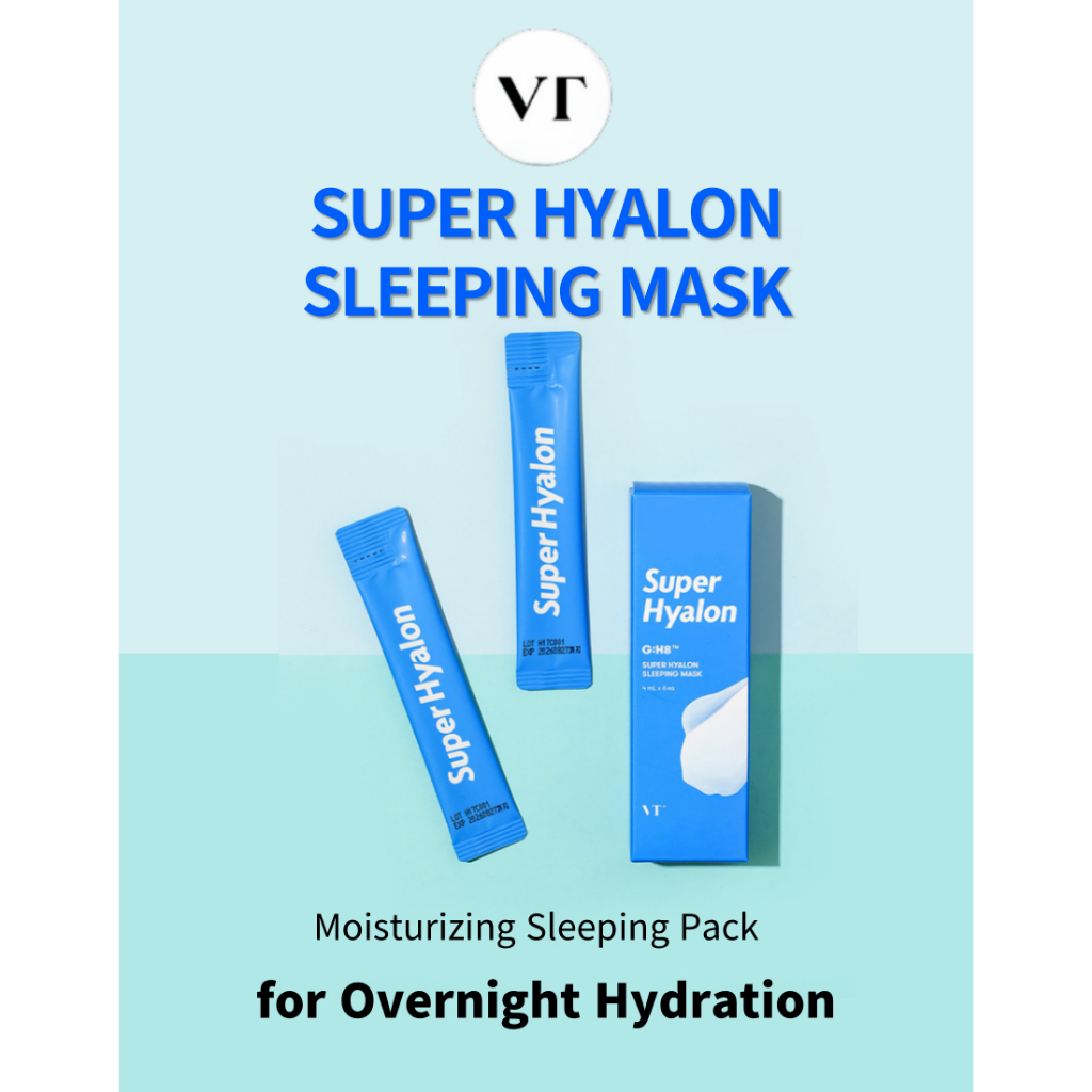 [VT] Super HYALON Sleeping MASK Moisturizing Sleeping Pack สําหรับโอเวอร์ไนท์ ไฮเดรชั่น