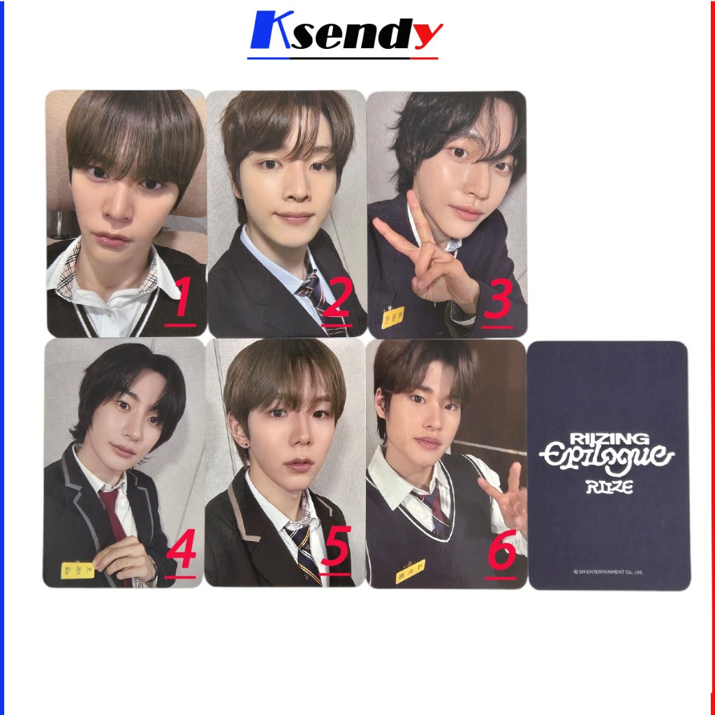 Riize - [ RIIZING : EPILOGUE ] 1st Mini Album Photocard ( SELECT MEMBER )