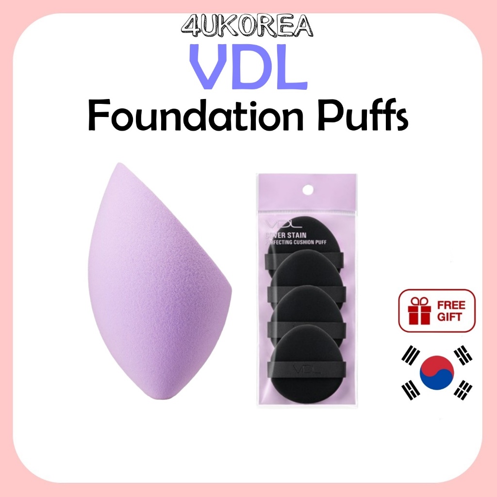 VDL 2 Types of Foundation Puffs พัฟรองพื้น / K-BEAUTY