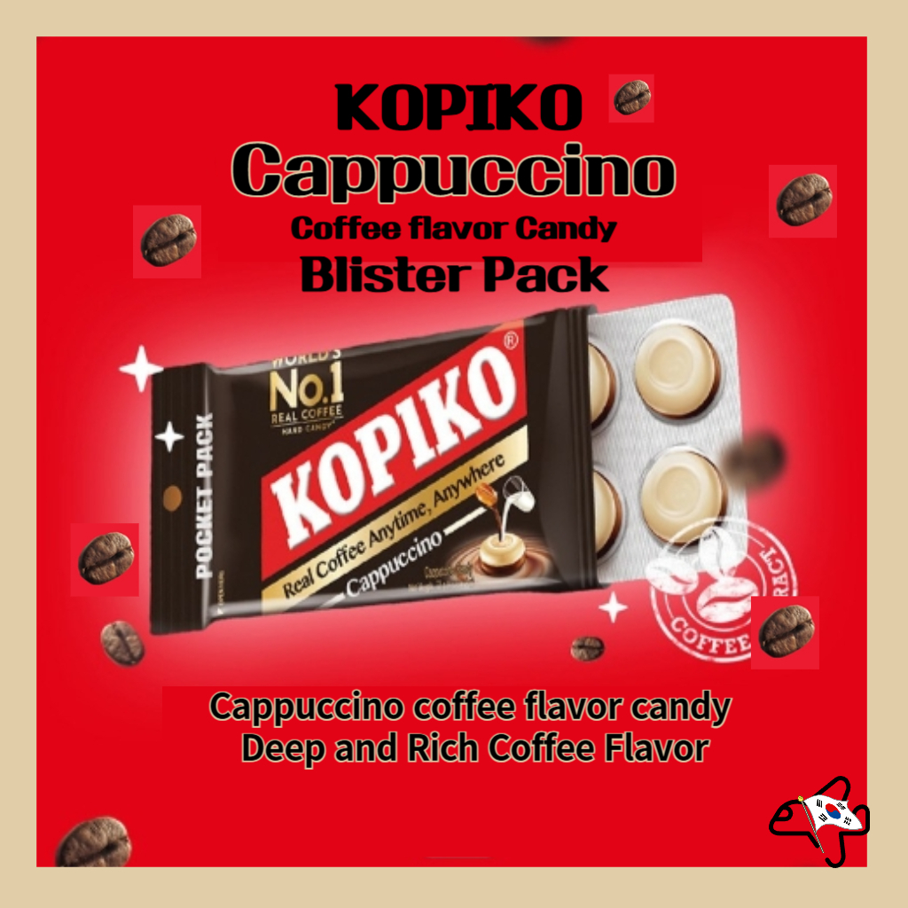 Kopiko Cappuccino Coffee Candy Blister Pack /Doctor slump Park Hyung-sik/ซงจุงกิ / Vincenzo Candy / 
