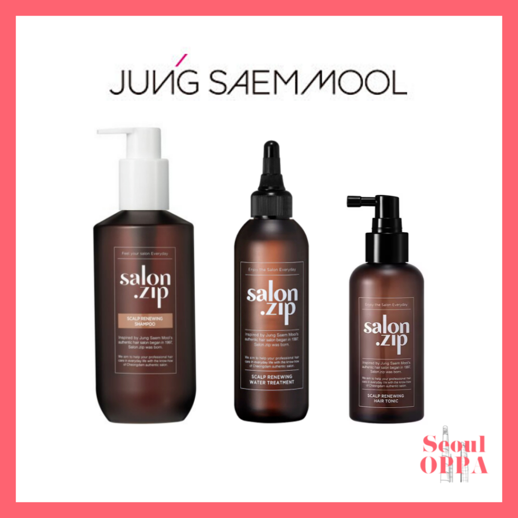 [Jung Saem Mool] Salon.zip Scalp Renewing Shampoo Water Treatment Hair Tonic แชมพูทรีทเม้นท์บํารุงผม