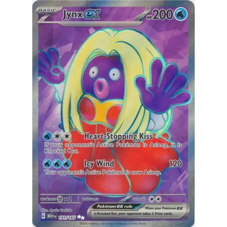 Pokemon TCG Card Jynx EX SV 151 191/165 Full Art Secret