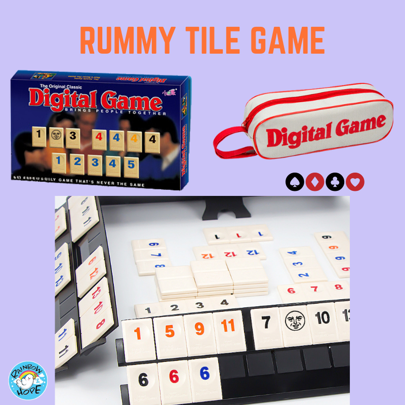 ผู้ขายในพื้นที่ The Rummy Tile Game Family Game Travelling Version เกมกระดานคลาสสิก 数字牌游