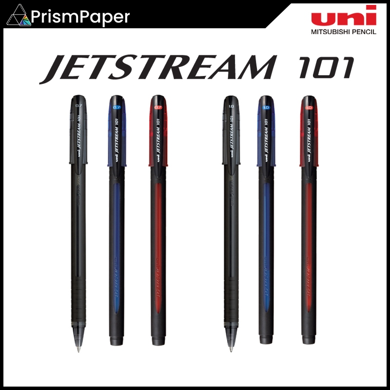 Uni-Ball Jetstream 101 0.7 / 1.0mm Capped Roller Ball Point Pen SX-101 made in japan