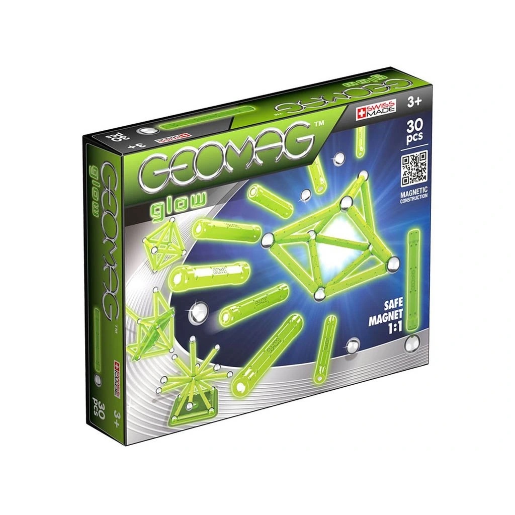 Geomag Switzerland Glow Magnetic Construction Set (30 ชิ้น)