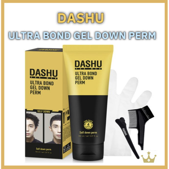 [DASHU] สําหรับผู้ชาย Ultra Bond Gel Down Perm สําหรับผมแข็งแรง จัดแต่งทรงผม 100ml 1ea