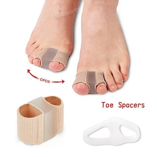 Bunion Toe Spacer for Toes Overlap 🇸🇬 Gel Toe Separator with Fabric Lining Foot Toe Straightener
