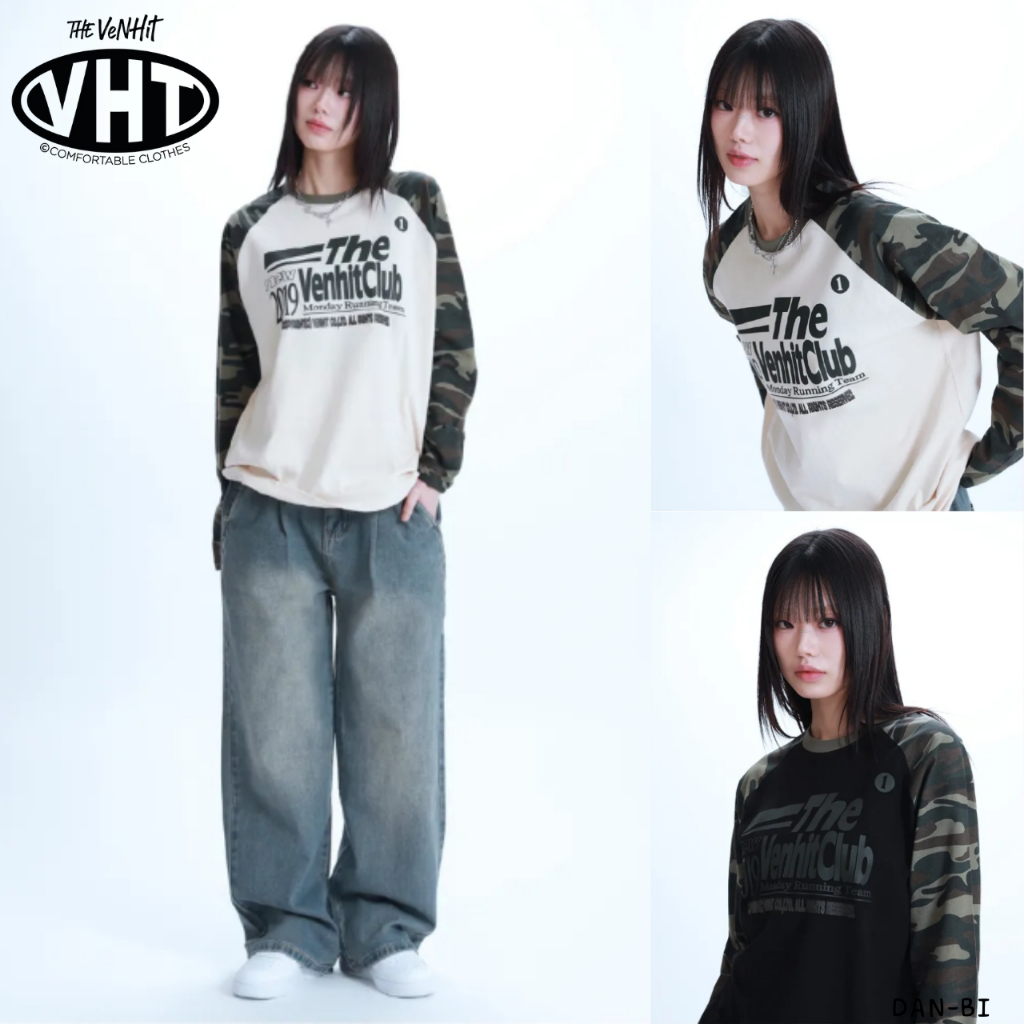 [VENHIT] UNISEX MRT CAMO Raglan แขนยาว 2 สี / สินค้า KR แท้ 100% / จัดส่งเร็วจาก KR!