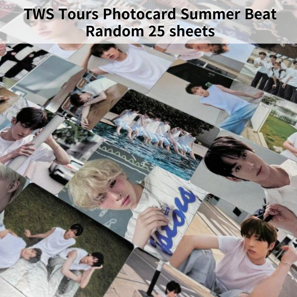 Kpop TWS Tours Photocard Summer Beat Edition สุ่ม 25 แผ่น