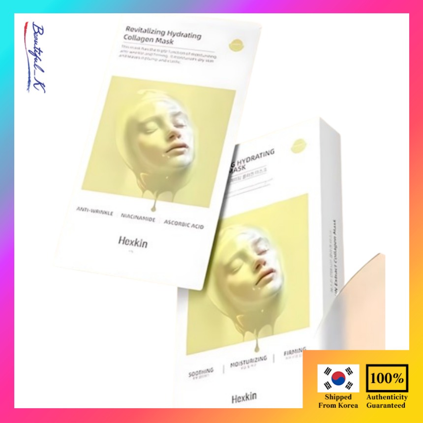 HEXKIN รีไวทัลไลซิ่ง ไฮเดรติ้ง คอลลาเจน มาส์ก 23g*5ea _Beautiful_K