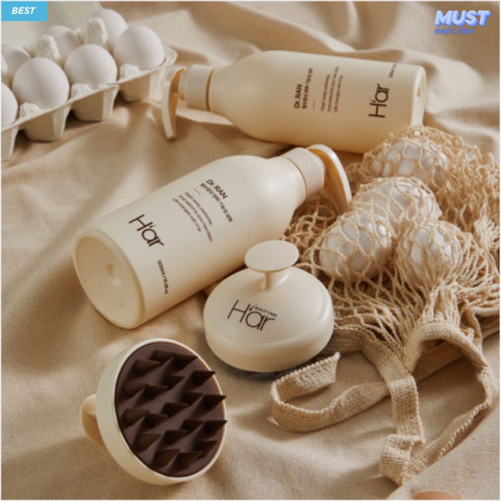 Har Dr.Ran Anti Hair Loss Egg Protein Shampoo, สารสกัดจากอาหารสีดํา, Scalp Health & Regrowth 500ml