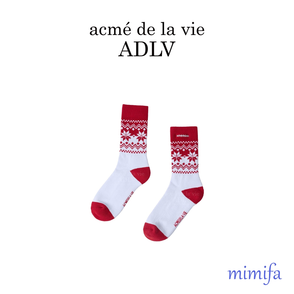[acme De la vie ADLV] ADLV LOGO NORDIC SOCKS