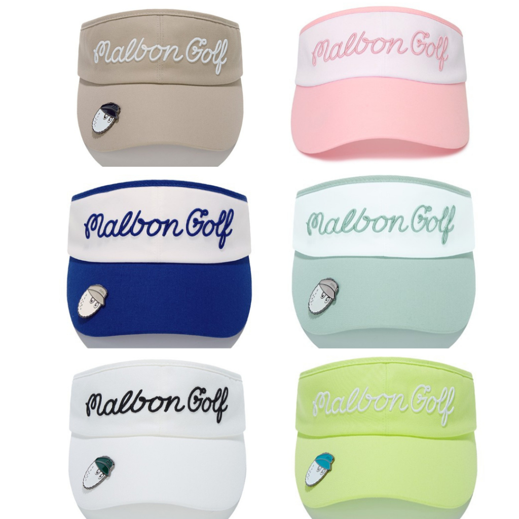 [Malbon Golf] Visor Ball Script สําหรับผู้หญิงเกาหลี